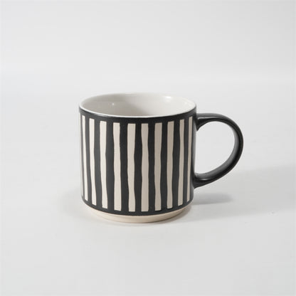 Hancai Unglazed foot color glaze silk screen mug