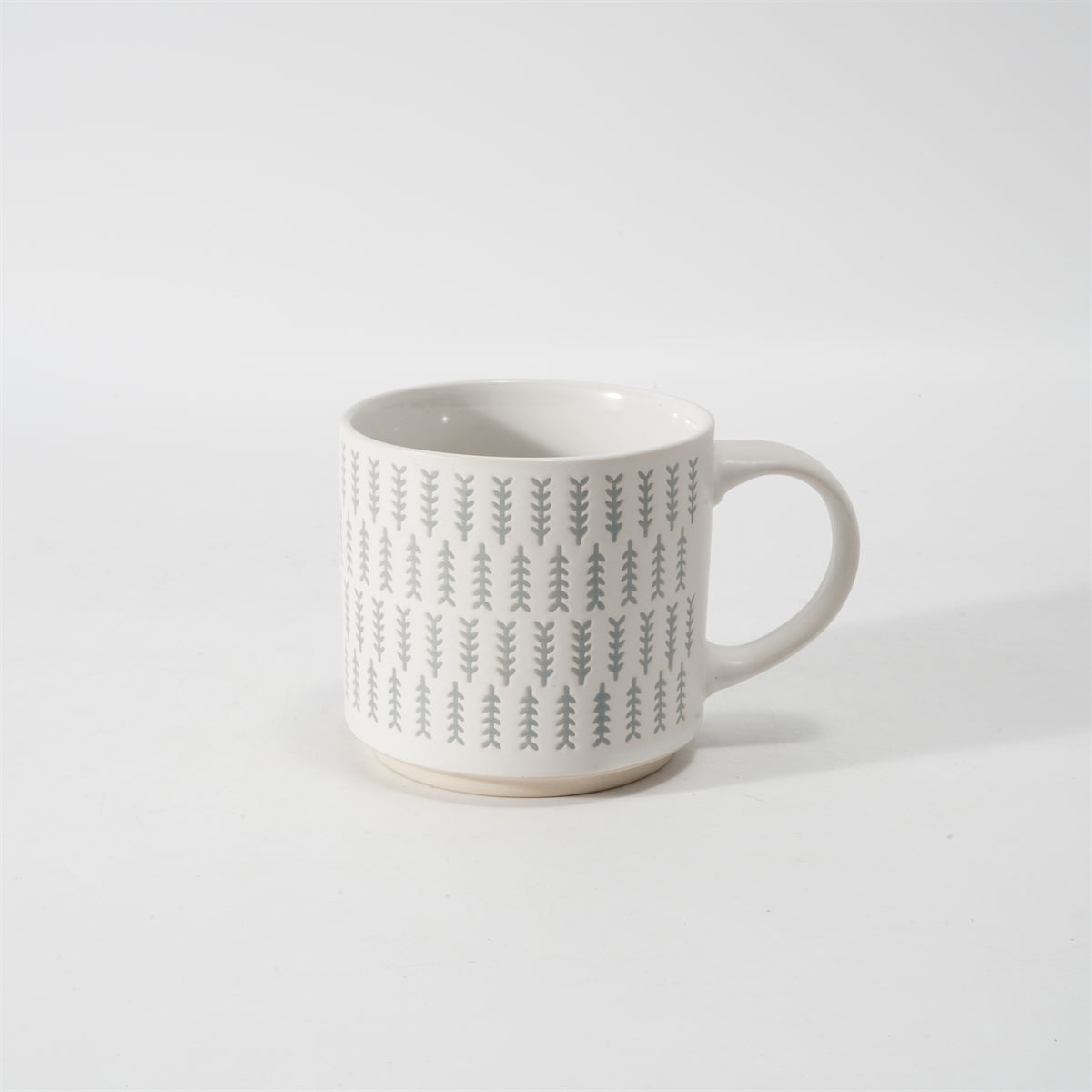 Hancai Unglazed foot color glaze silk screen mug