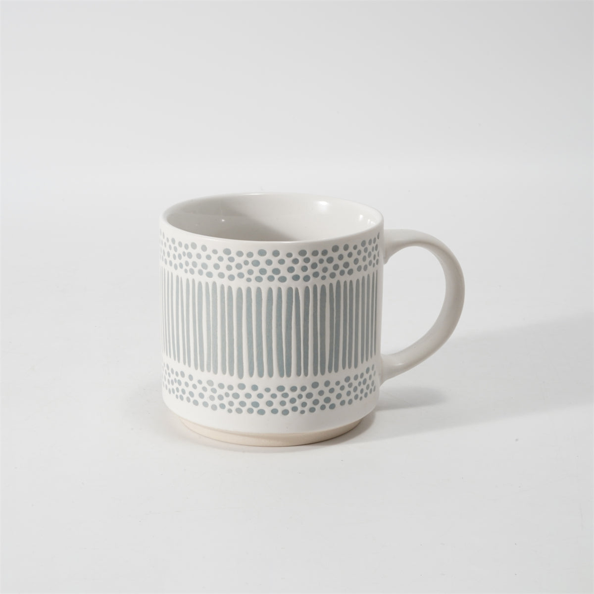 Hancai Unglazed foot color glaze silk screen mug