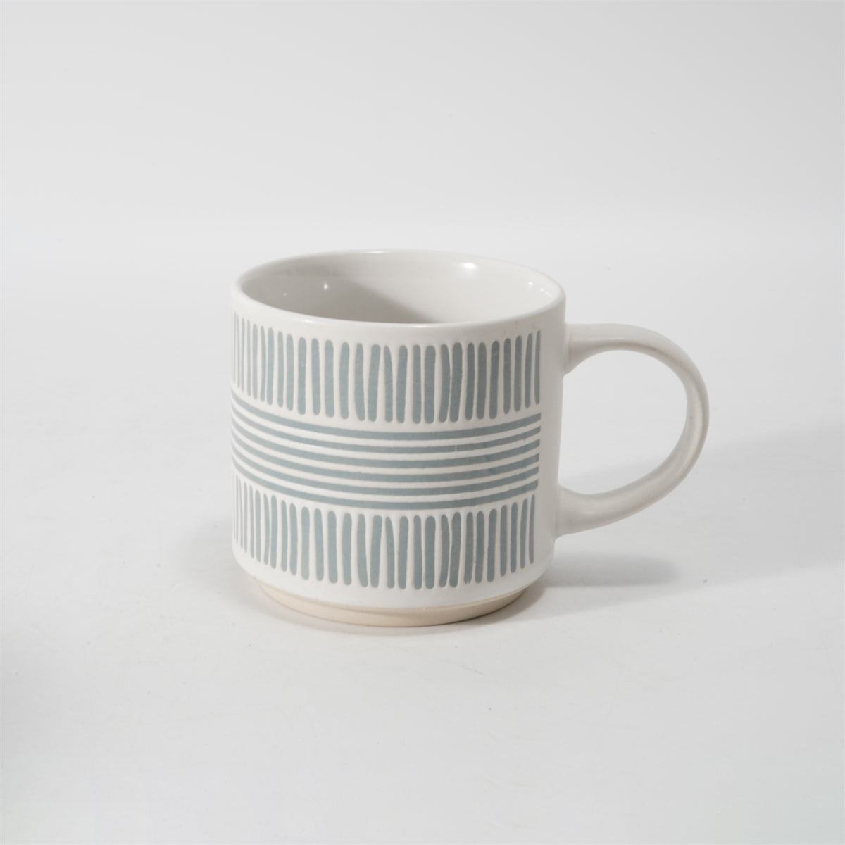 Hancai Unglazed foot color glaze silk screen mug