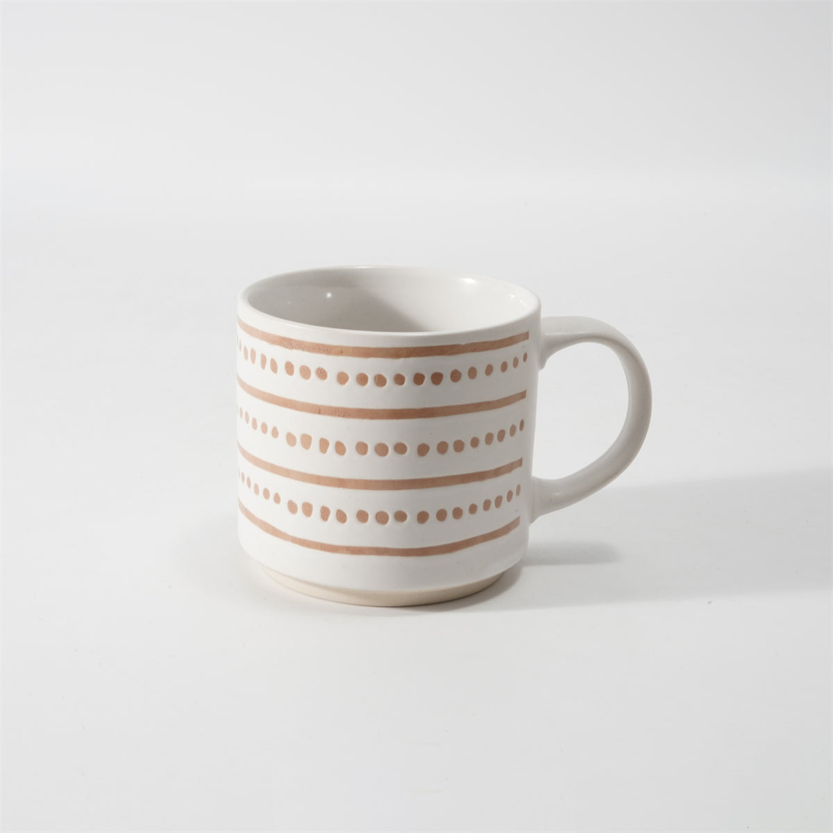 Hancai Unglasierte Fußfarbe, Siebdruck-Tasse