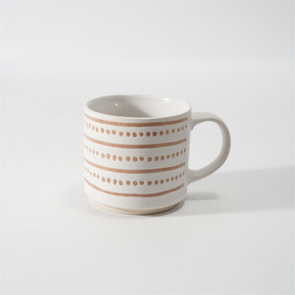 Hancai Unglasierte Fußfarbe, Siebdruck-Tasse