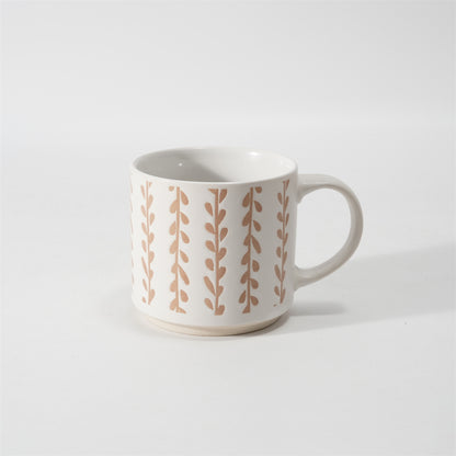Hancai Unglasierte Fußfarbe, Siebdruck-Tasse