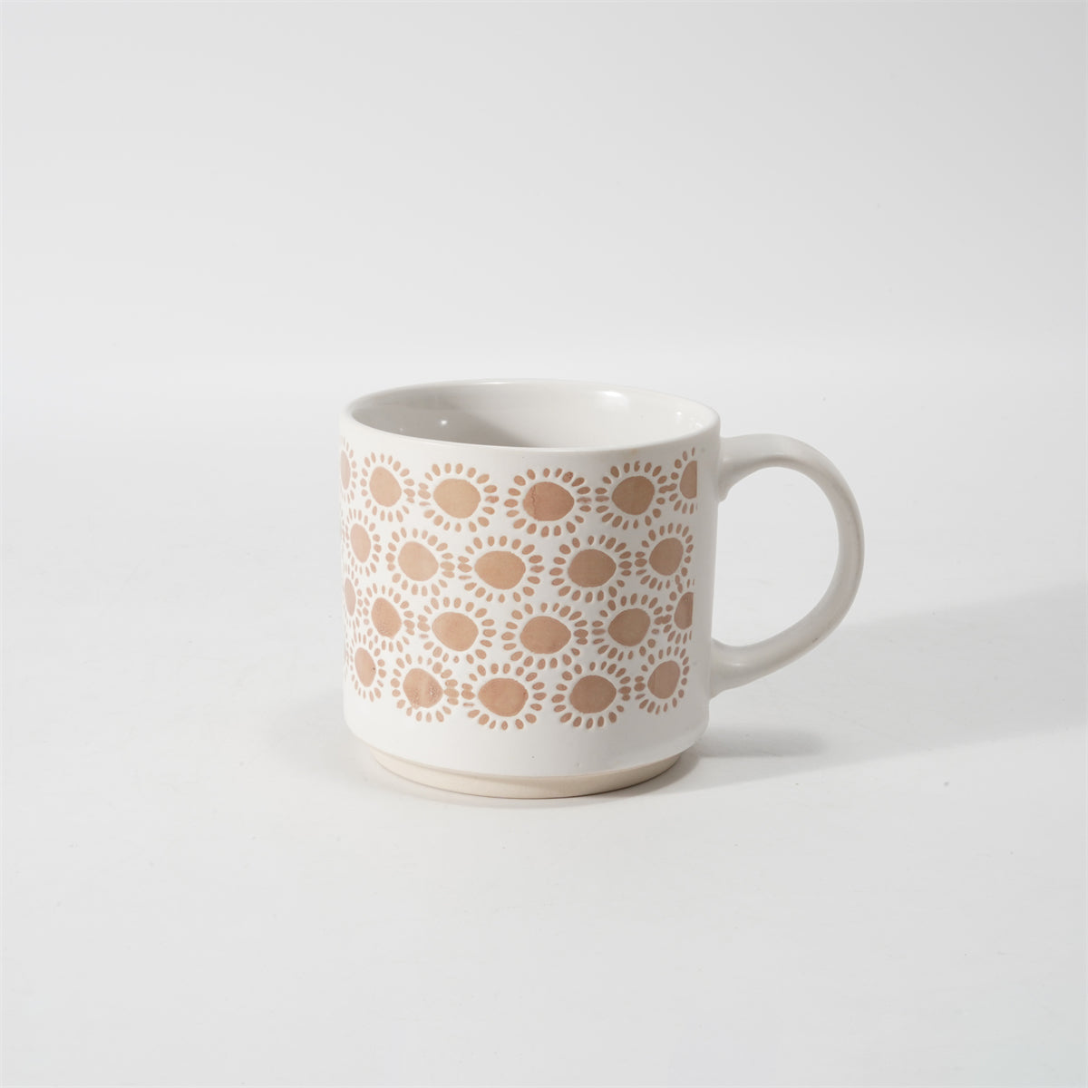 Hancai Unglasierte Fußfarbe, Siebdruck-Tasse