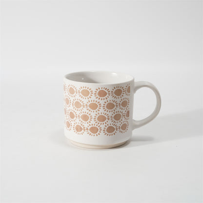 Hancai Unglasierte Fußfarbe, Siebdruck-Tasse