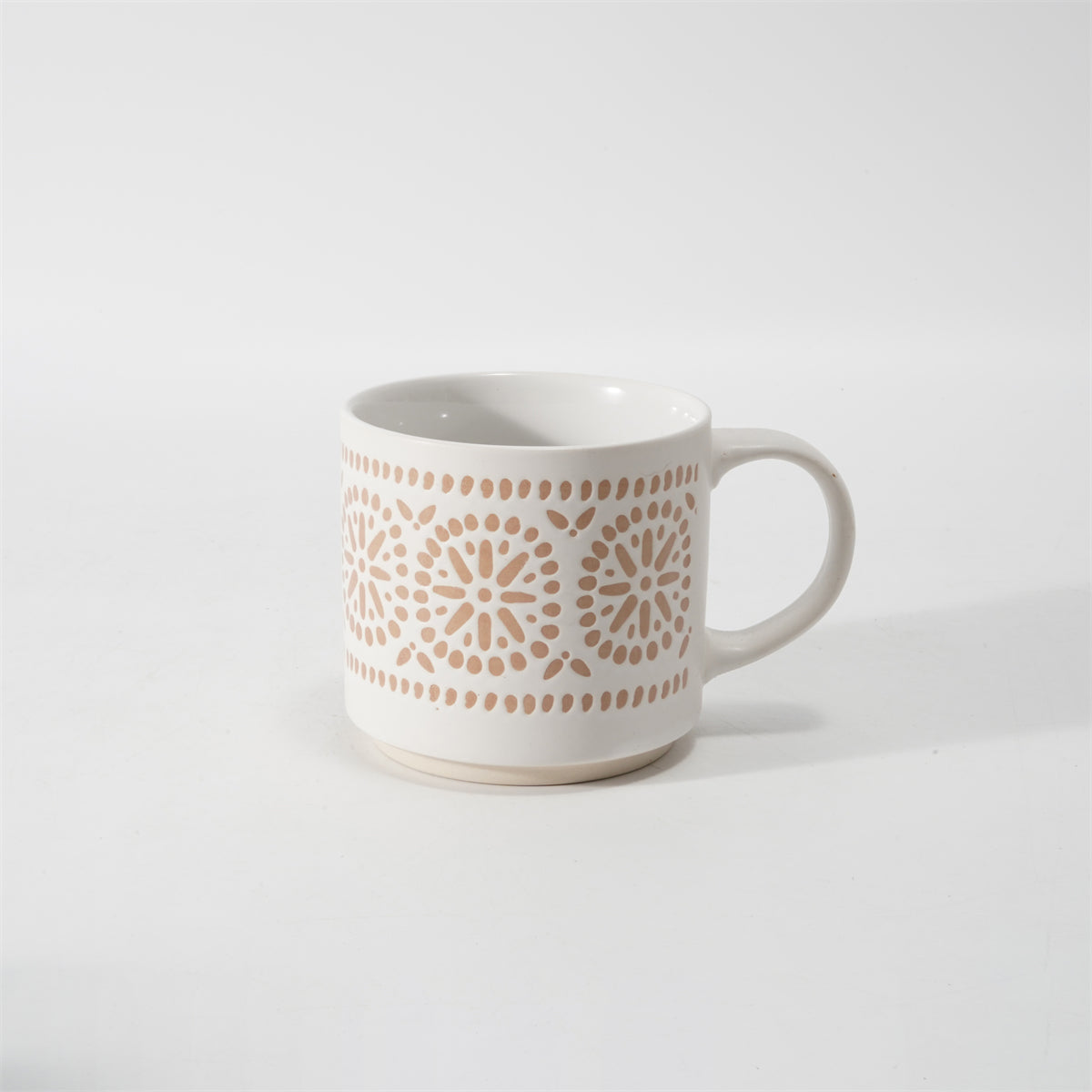 Hancai Unglasierte Fußfarbe, Siebdruck-Tasse