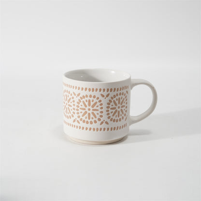 Hancai Unglasierte Fußfarbe, Siebdruck-Tasse