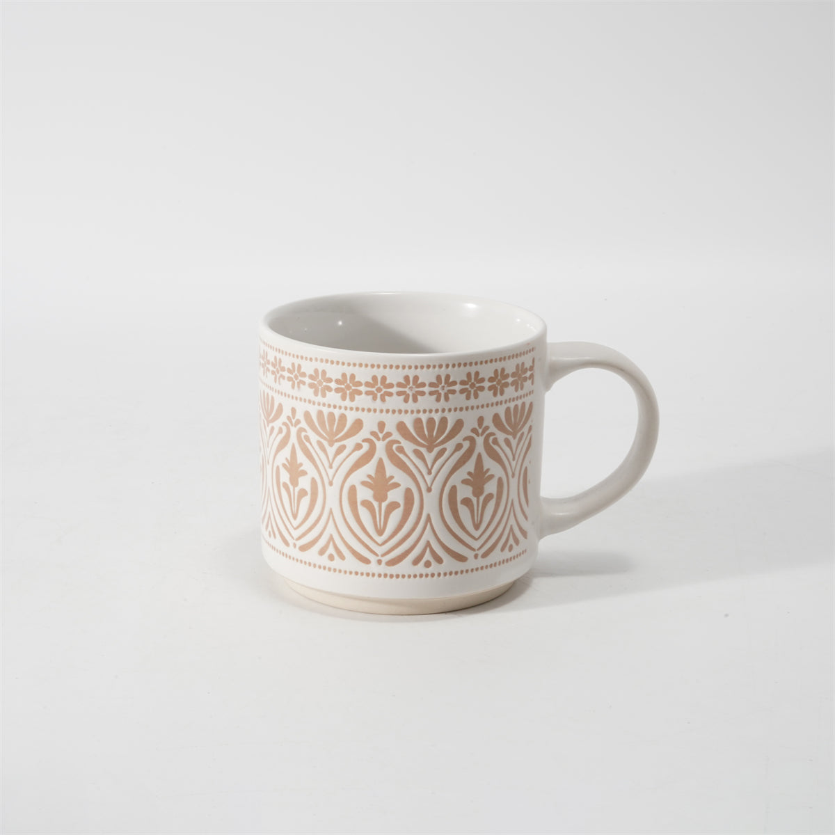 Hancai Unglasierte Fußfarbe, Siebdruck-Tasse