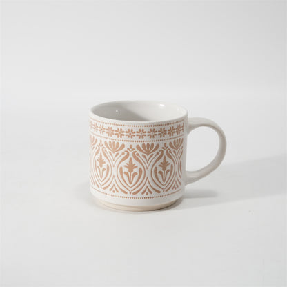 Hancai Unglasierte Fußfarbe, Siebdruck-Tasse