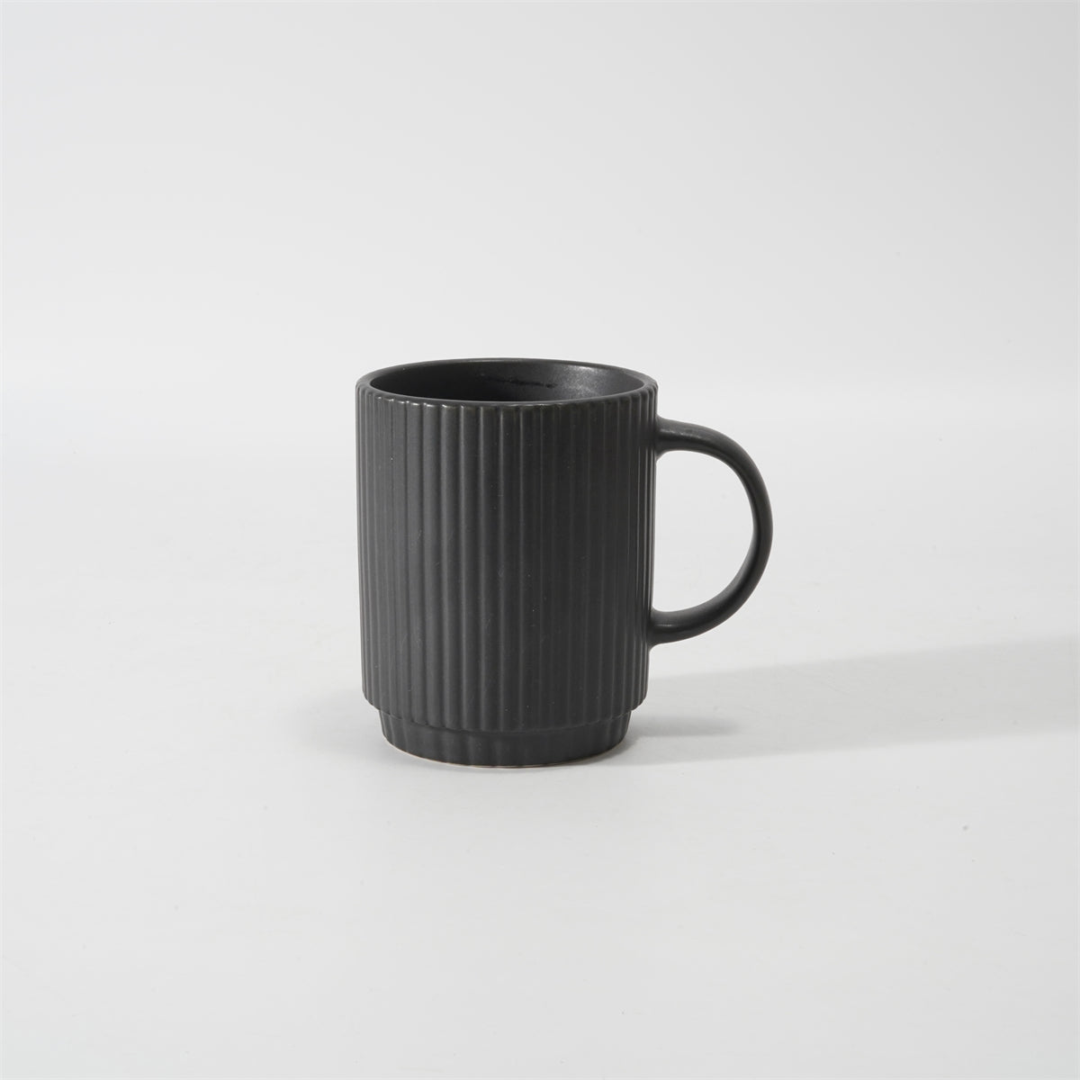 Hancai Embossed matte glaze stacking mug