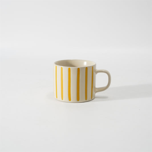 Hancai Colour glaze mug with silk screen