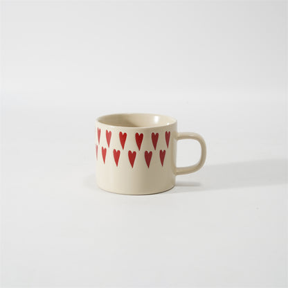 Hancai Colour glaze mug with silk screen