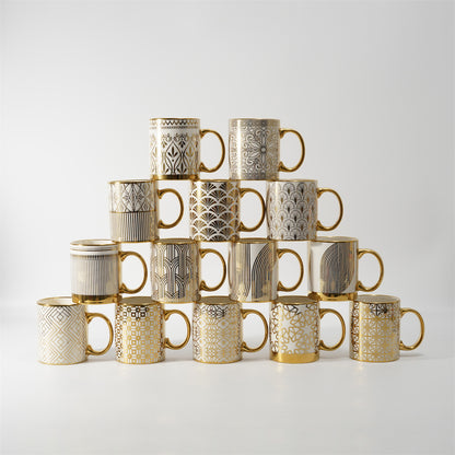 Hancai Decal Mug with Electroplated