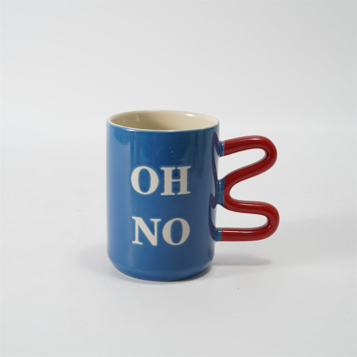 Hancai Genz color glaze mug with silk screen