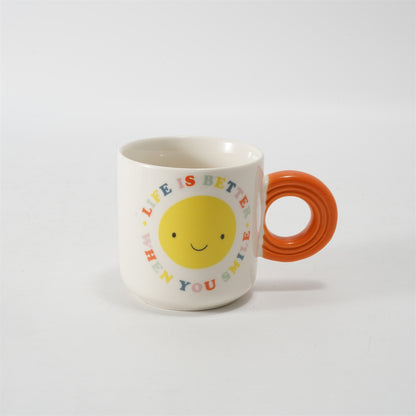 Hancai Decal mug with dipped handle