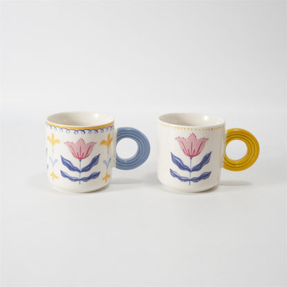 Hancai Decal mug with dipped handle