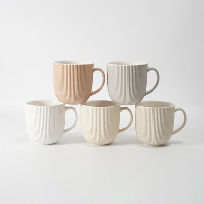 Hancai Embossed Color Glaze Mug