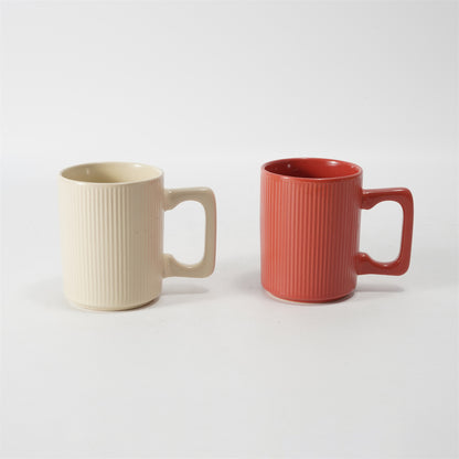 Hancai Embossed Color Glaze Mug