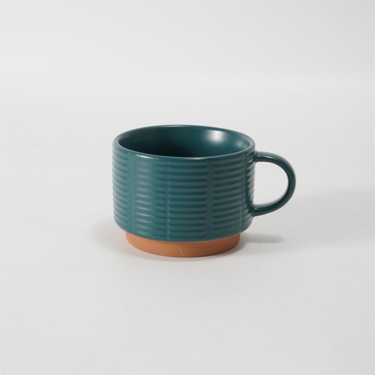 Hancai Embossed colour glaze Stacking mug