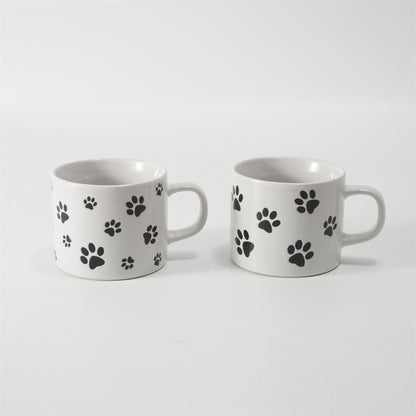 Hancai Colour glaze mug with silk screen