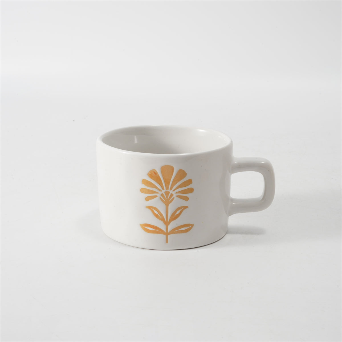Hancai Colour glaze mug with silk screen