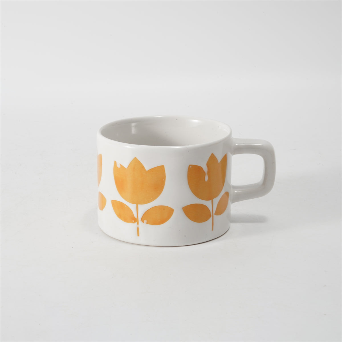 Hancai Colour glaze mug with silk screen