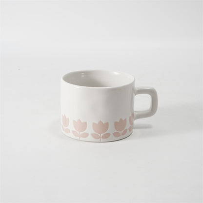 Hancai Colour glaze mug with silk screen