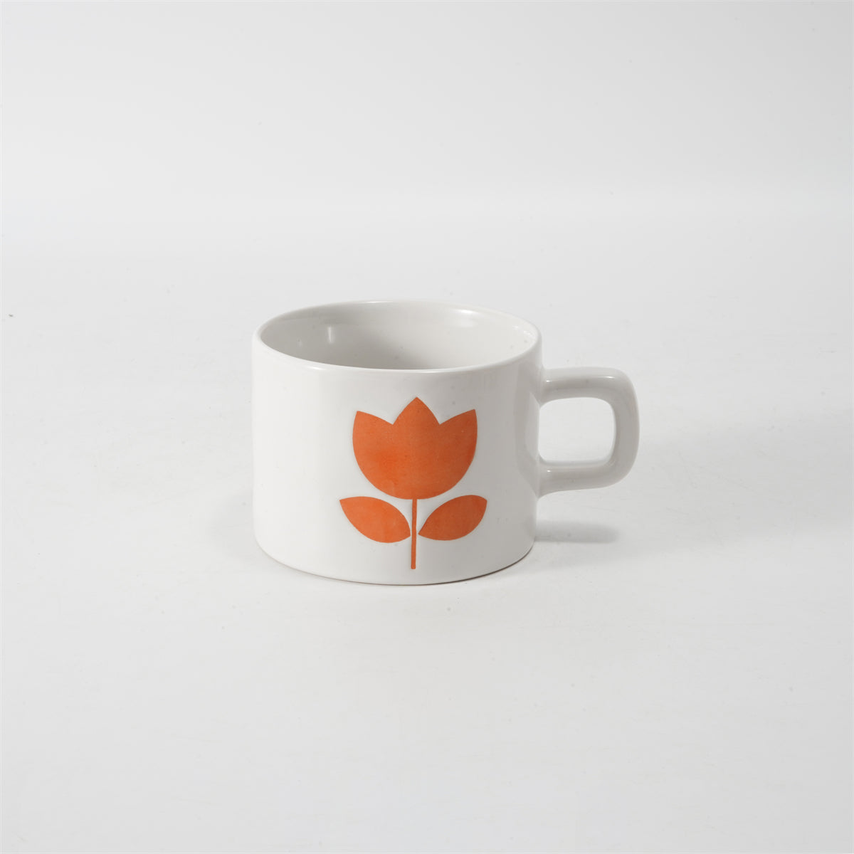Hancai Colour glaze mug with silk screen