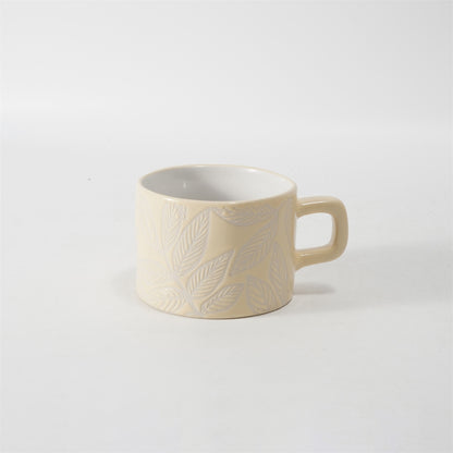 Hancai Colour glaze mug with silk screen