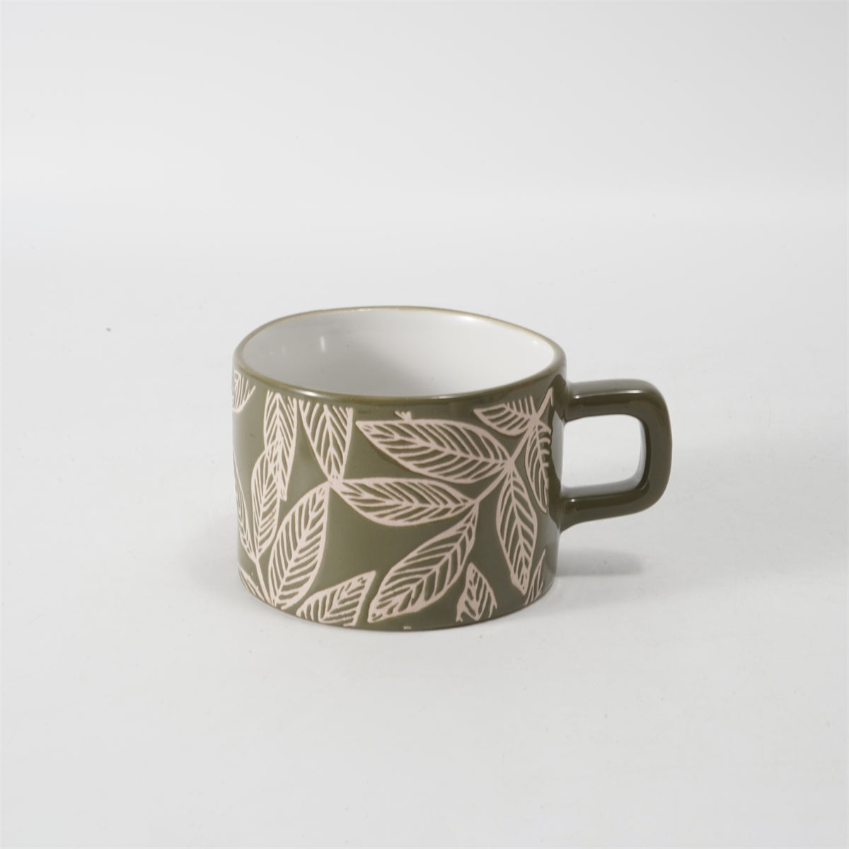 Hancai Colour glaze mug with silk screen