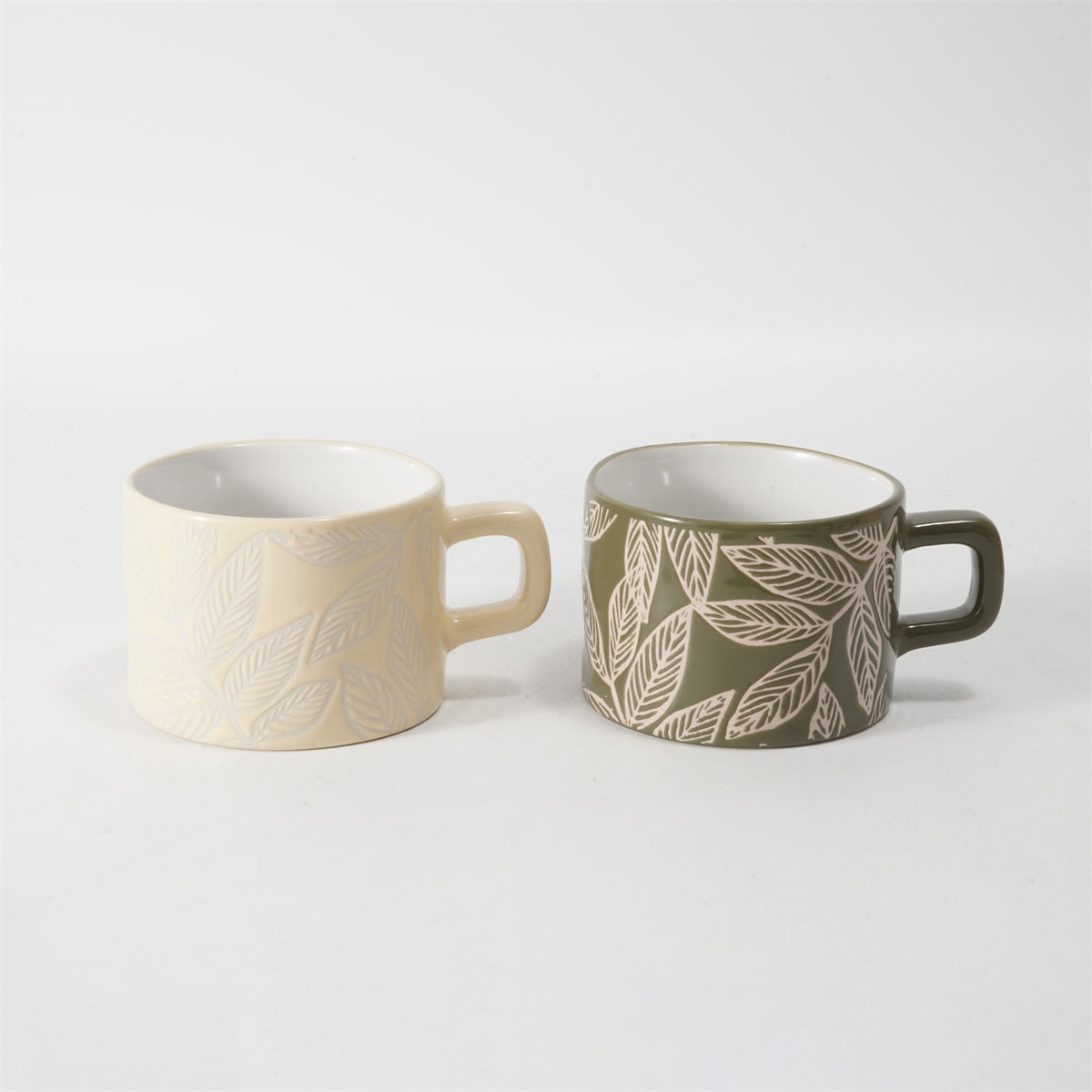 Hancai Colour glaze mug with silk screen
