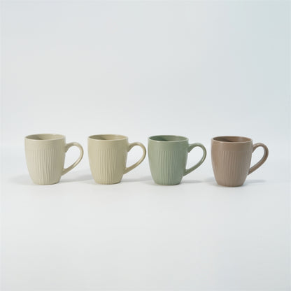 Hancai Embossed Color Glaze Mug