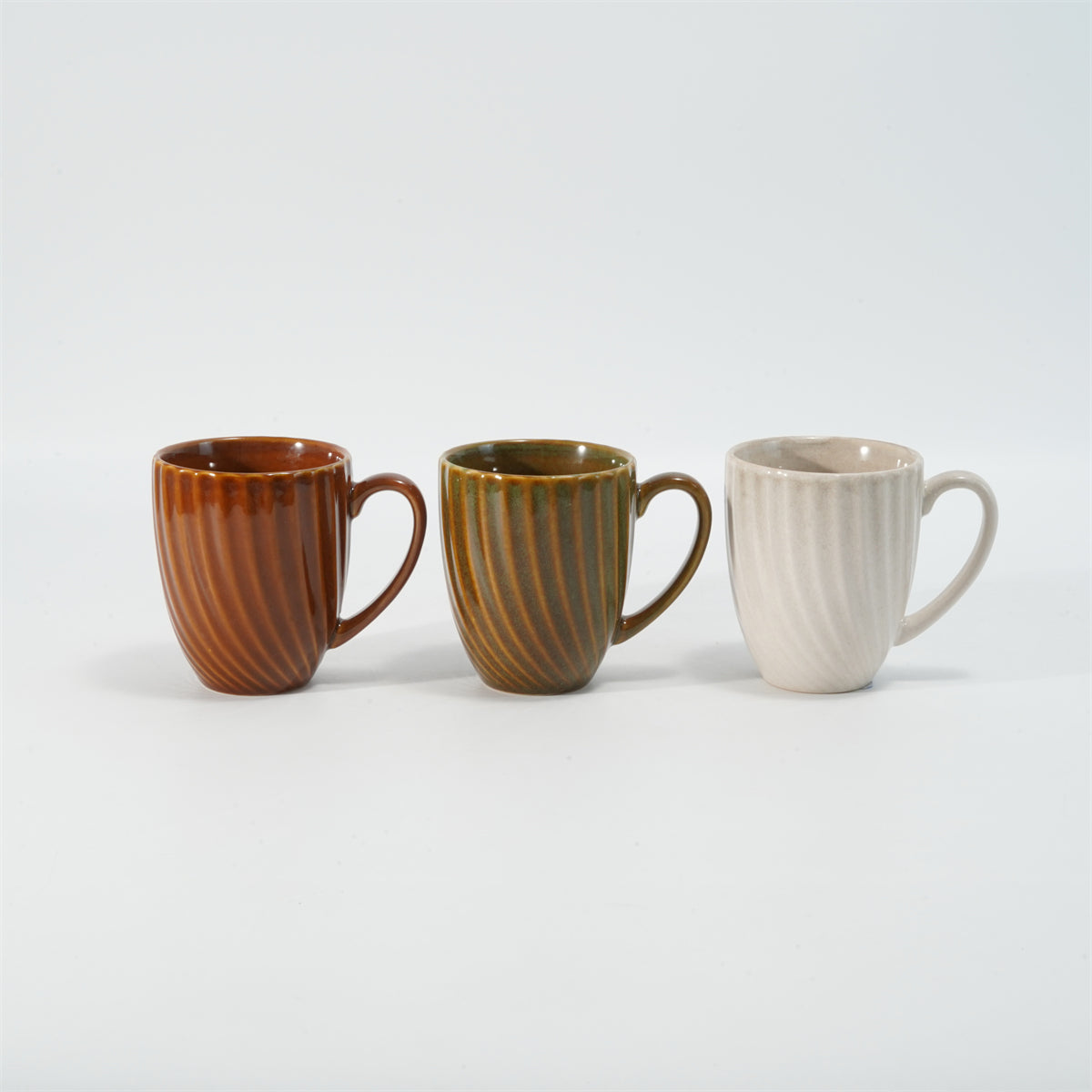Hancai Embossed reactive glaze mug