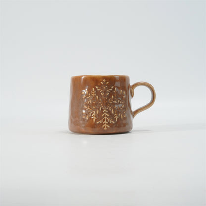 Hancai Embossed Reactive Glaze Mug