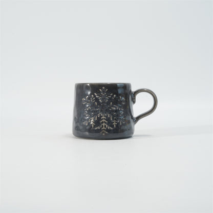 Hancai Embossed Reactive Glaze Mug