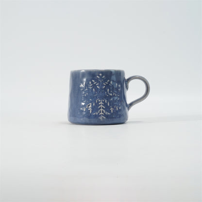 Hancai Embossed Reactive Glaze Mug