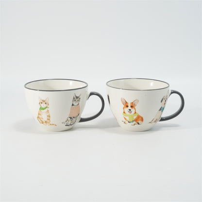 Hancai Dipped Handle Sorfe Mug with Decal
