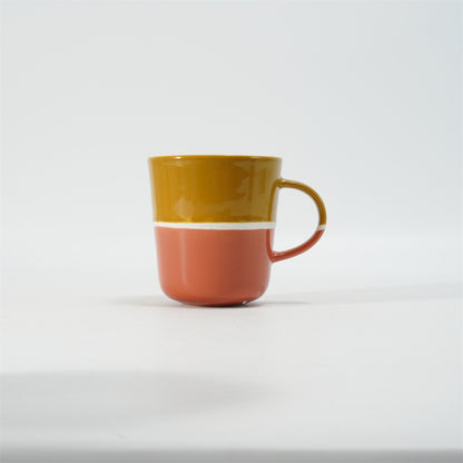 Hancai Large Three Tone Color Glaze Mug