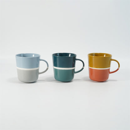 Hancai Large Three Tone Color Glaze Mug