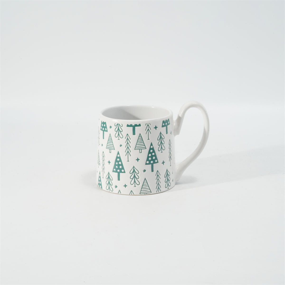 Hancai Colour glzae mug with silk screen