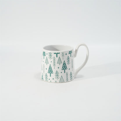 Hancai Colour glzae mug with silk screen