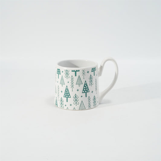 Hancai Colour glzae mug with silk screen