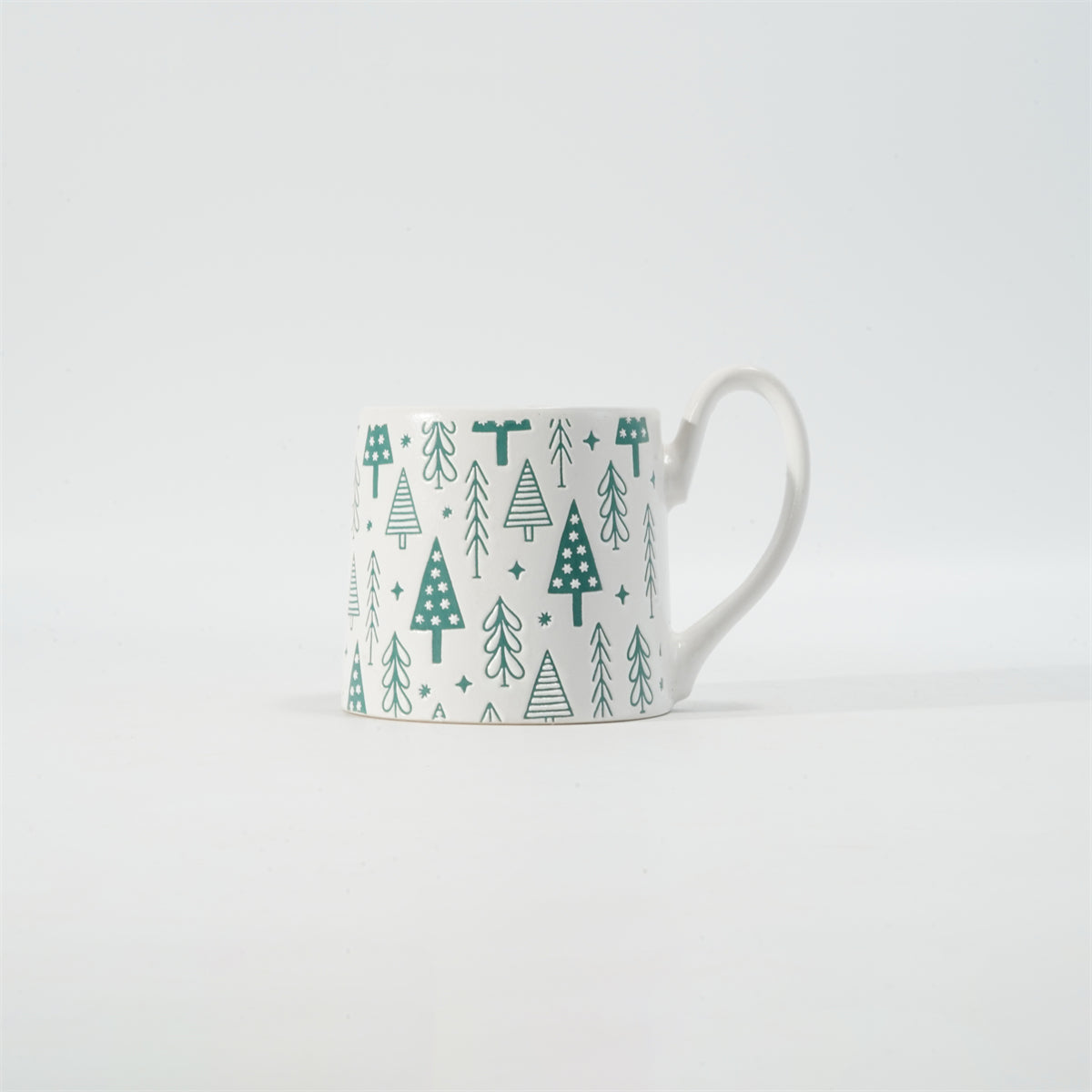 Hancai Colour glzae mug with silk screen