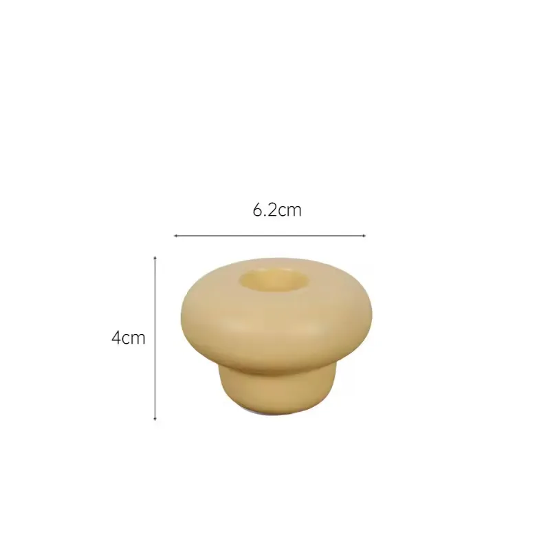 Unique Cream Style Ceramic Candlestick Romantic Wedding Props Christmas Decoration Candle Holder