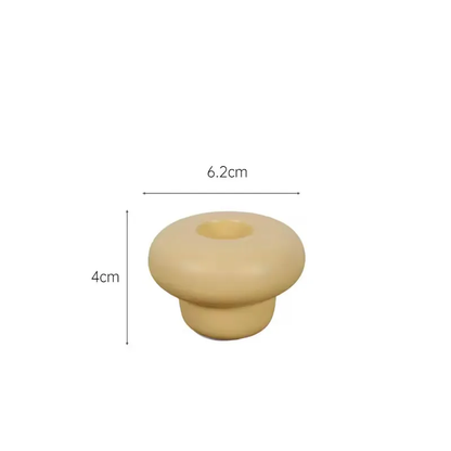 Unique Cream Style Ceramic Candlestick Romantic Wedding Props Christmas Decoration Candle Holder