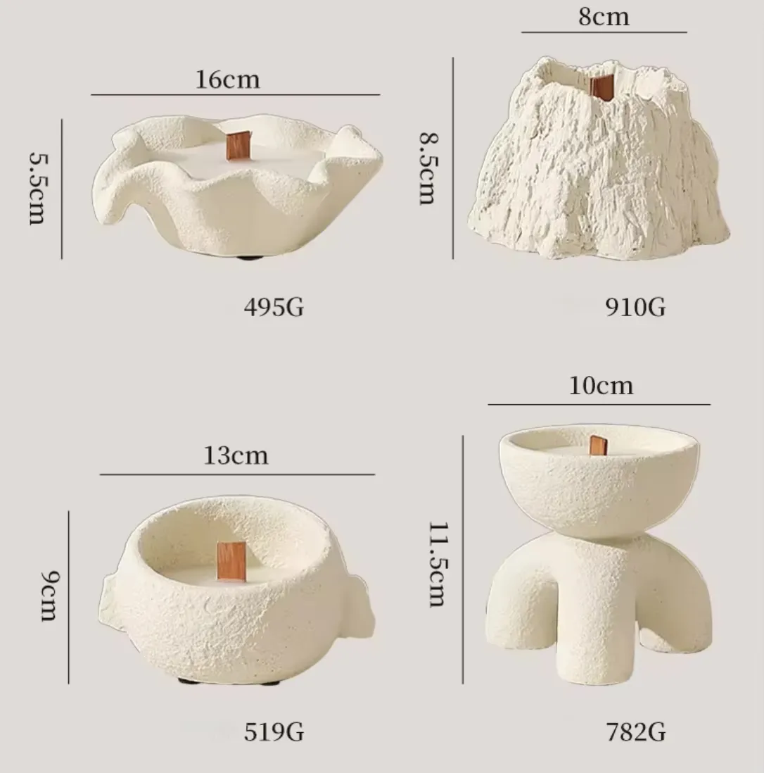 Unique Handmade Ceramic Scented Candle Jars Artistic Home Decor Large Candle Jar