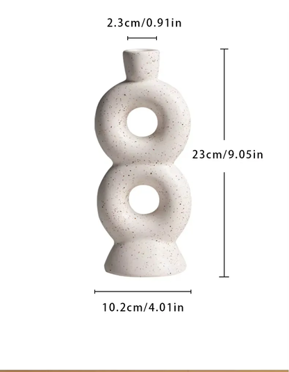 Nordic Creative Matte Ceramic Candlestick Holder Unique Modern Handmade Home Decor Candle Stand Candle Jars