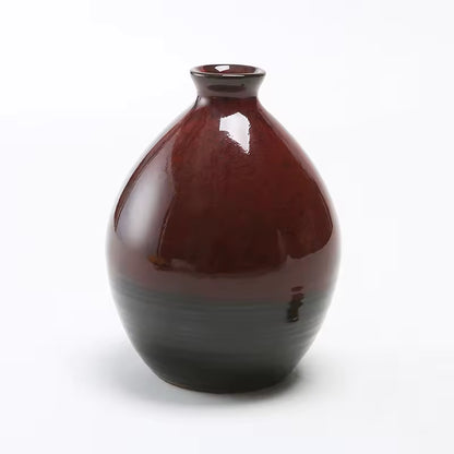 Hancai Matte Ceramic wine Bottle Ceramic Wine Liquor Bottles Whisky Bottle Ceramic Flagon Sake Wine Decanter
